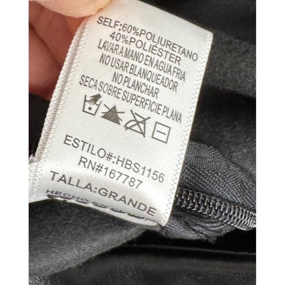 Hunter Brown faux leather pleated Y2K‎ mini skort ruffle black sz L - Picture 9 of 9